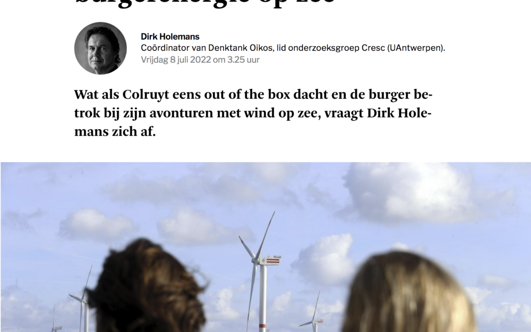 Beste Colruyt, kies voor burgerenergie op zee